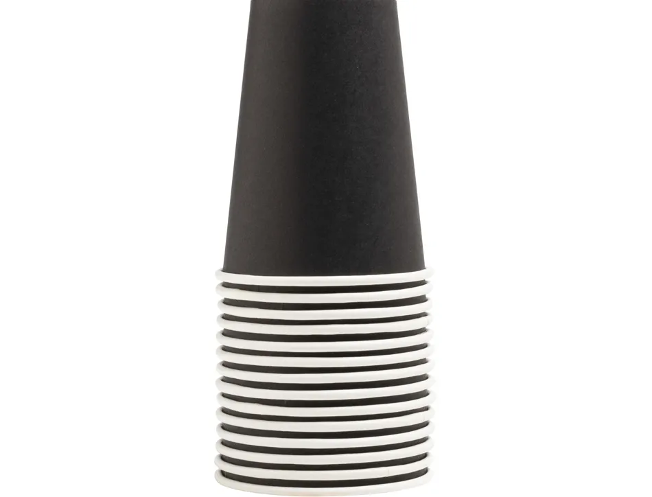 Gobelet exacompta carton 20cl coloris noir paquet 15 unites