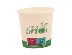 Gobelet t bambou 10cl sachet 50 unites