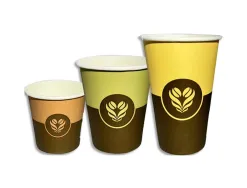 Gobelets en carton decor barista format 10 cl 4 oz 50 unites