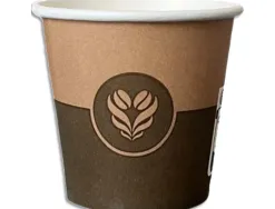 Gobelets en carton decor barista format 10 cl 4 oz 50 unites