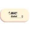 Gomme bic galet caoutchouc synthétique douce pour crayons et mines graphite forme longue