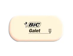 Gomme bic galet caoutchouc synthétique douce pour crayons et mines graphite forme longue