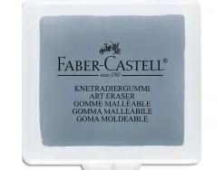 Gomme faber castell mie de pain corrige dessins pastel crayon fusain coloris gris étui plastique