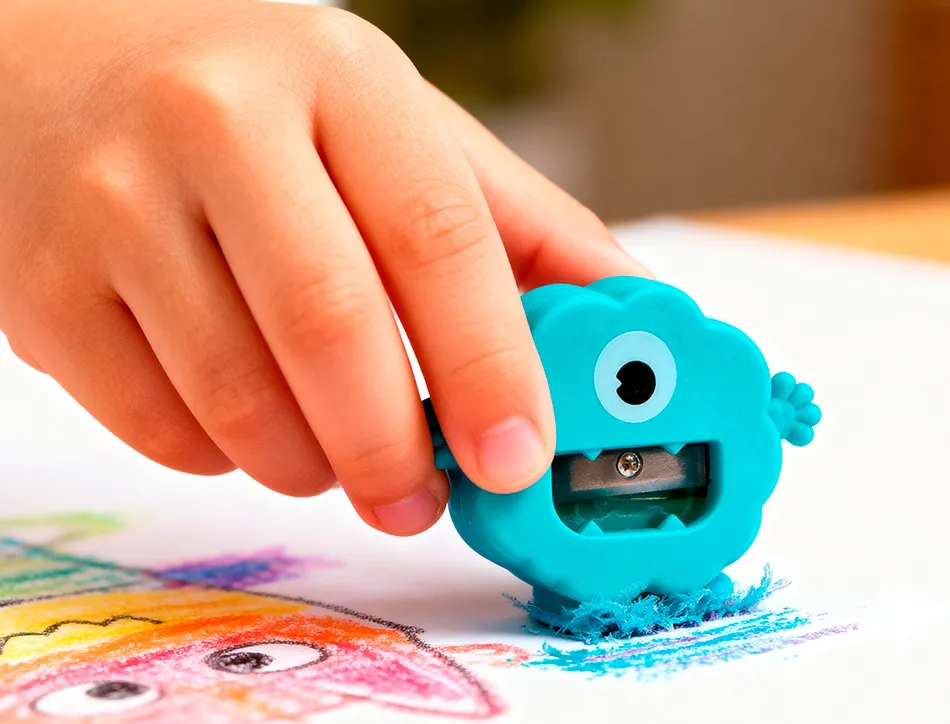 Gomme imaginovo erase it monstre avec taille crayon coloris assortis