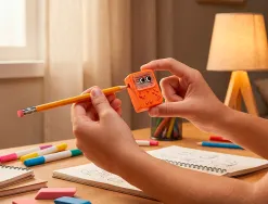 Gomme imaginovo erase it console avec taille crayon coloris assortis