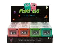 Gomme imaginovo erase it console avec taille crayon coloris assortis