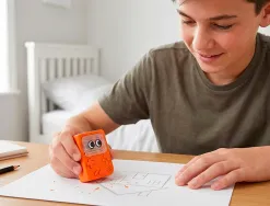 Gomme imaginovo erase it console avec taille crayon coloris assortis