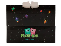 Gomme imaginovo erase it console avec taille crayon coloris assortis