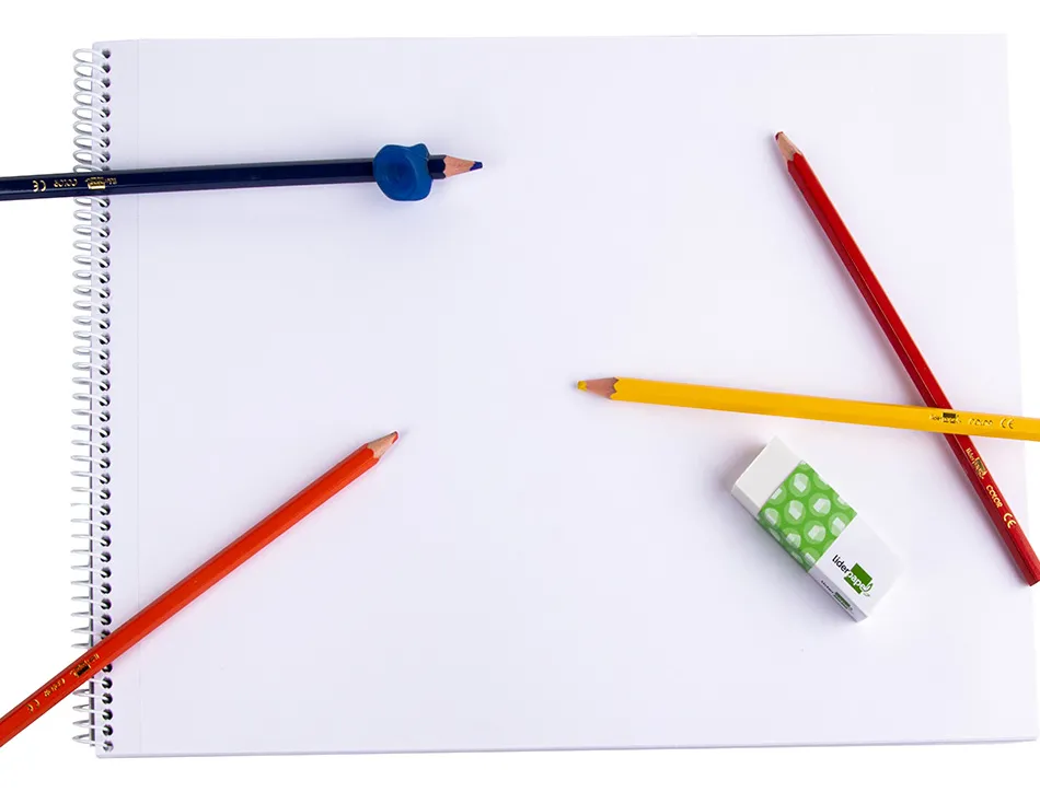 Gomme liderpapel 12x20x40mm blanche efface crayon graphite coloris blanc