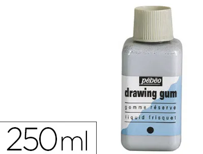 Gomme réserve pébéo drawing gum pelliculable flacon 250ml