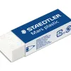 Gomme staedtler mars plastic 65x23x13mm crayons mines papier calque film coloris blanc