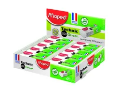 Gomme technic 600 green maped sans pvc coloris blanche