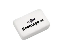 Gomme wonday rectangulaire rectango 40 coloris blanc boite 40 unites