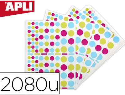 Gommette apli agipa funny peps pochette 20 feuilles 2080 unités