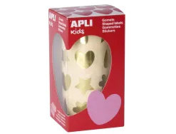 Gommette apli festive assortie coloris or rouleau 720 unites
