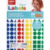 Gommette apli geometriques tailles et coloris assortis 1920 unites