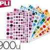 Gommette apli kids enlevable coloris camaïeux assortis 160x216mm pack 6900 unités