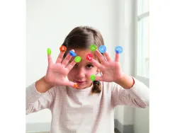 Gommette apli lettres minuscules 20mm coloris assortis rouleau 900 unites