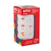 Gommette apli modele champignons ronde diam. 20mm rouleau 900 unites