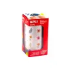 Gommette apli modele fleurs ronde diam. 20mm rouleau 900 unites