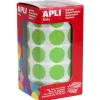 Gommette apli ronde 20mm coloris vert clair rouleau 1770 unites