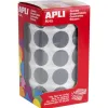Gommette apli ronde 20mm coloris gris rouleau 1770 unites