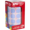 Gommette apli ronde 20mm coloris bleu clair rouleau 1770 unites