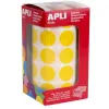 Gommette apli ronde 20mm coloris jaune rouleau 1770 unites