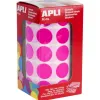 Gommette apli ronde 20mm coloris fuchsia rouleau 1770 unites