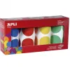Gommette apli ronde 45mm coloris classiques assortis 4 rouleaux 1416 unites