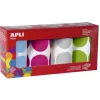 Gommette apli ronde 45mm coloris fun assortis 4 rouleaux 1416 unites