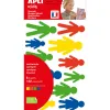 Gommette apli silhouettes tailles et coloris assortis pochette 132 unites