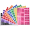 Gommette carree cleopatre multi tailles adhesif permanent planche 8 coloris assortis 2268 gommettes