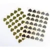 Gommette coeur cleopatre 25x25mm 210 gommettes coloris argent et or pochette de 4 planches