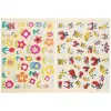 Gommette fantaisie cleopatre fleurs abeilles coccinelles planche a5 720 gommettes pochette de 20 planches