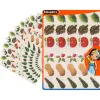 Gommette fantaisie cleopatre legumes 6 motifs 720 gommettes pochette de 24 planches a5