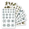 Gommette maildor motifs noel assortis coloris or et argent 550 unites