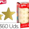 Gommette métallisée apli agipa étoile coloris or rouleau 2360 unités