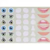 Gommette visage cleopatre yeux 25mm bouche 50mm nez 720 gommettes pochette de 20 planches