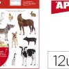 Gommettes apli agipa les animaux de la ferme pochette 12f