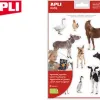 Gommettes apli agipa les animaux de la savane pochette 12f