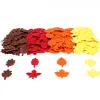 Gommettes automne mousse sodertex eva pailletee 3,50cm 200 pieces 4 coloris assortis