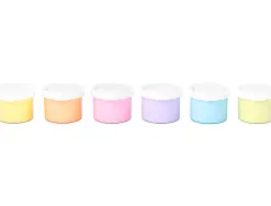 Gouache au doight jovi a base d'eau couleur pastel 6 pots de 35 ml