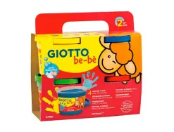 Gouache doigt giotto be-bè coloris brillants assortis base eau pot 150ml set 4 unités