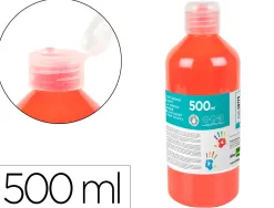 Gouache doigt liderpapel liquide lavable base eau coloris rouge flacon de 125ml