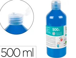 Gouache doigt liderpapel liquide lavable base eau coloris bleu flacon de 125ml