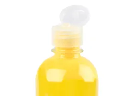 Gouache doigt liderpapel liquide lavable base eau coloris jaune flacon de 125ml