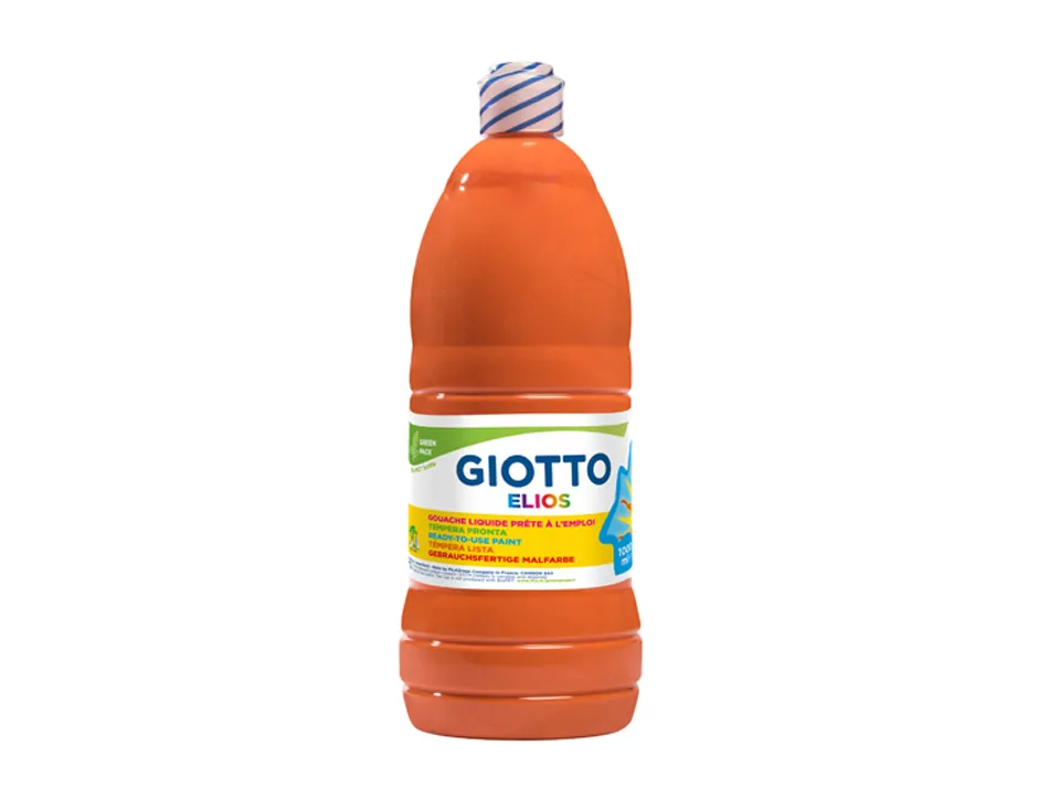 Gouache giotto elios flacon 1l coloris orange