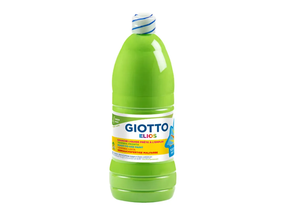 Gouache giotto elios flacon 1l coloris vert clair