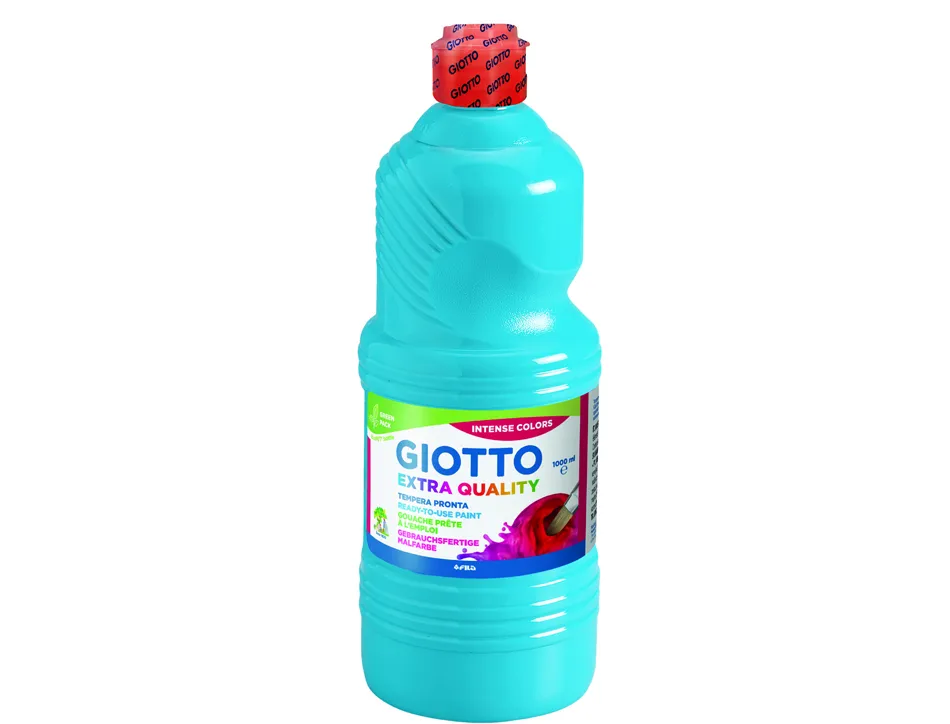 Gouache giotto flacon 1l coloris cyan
